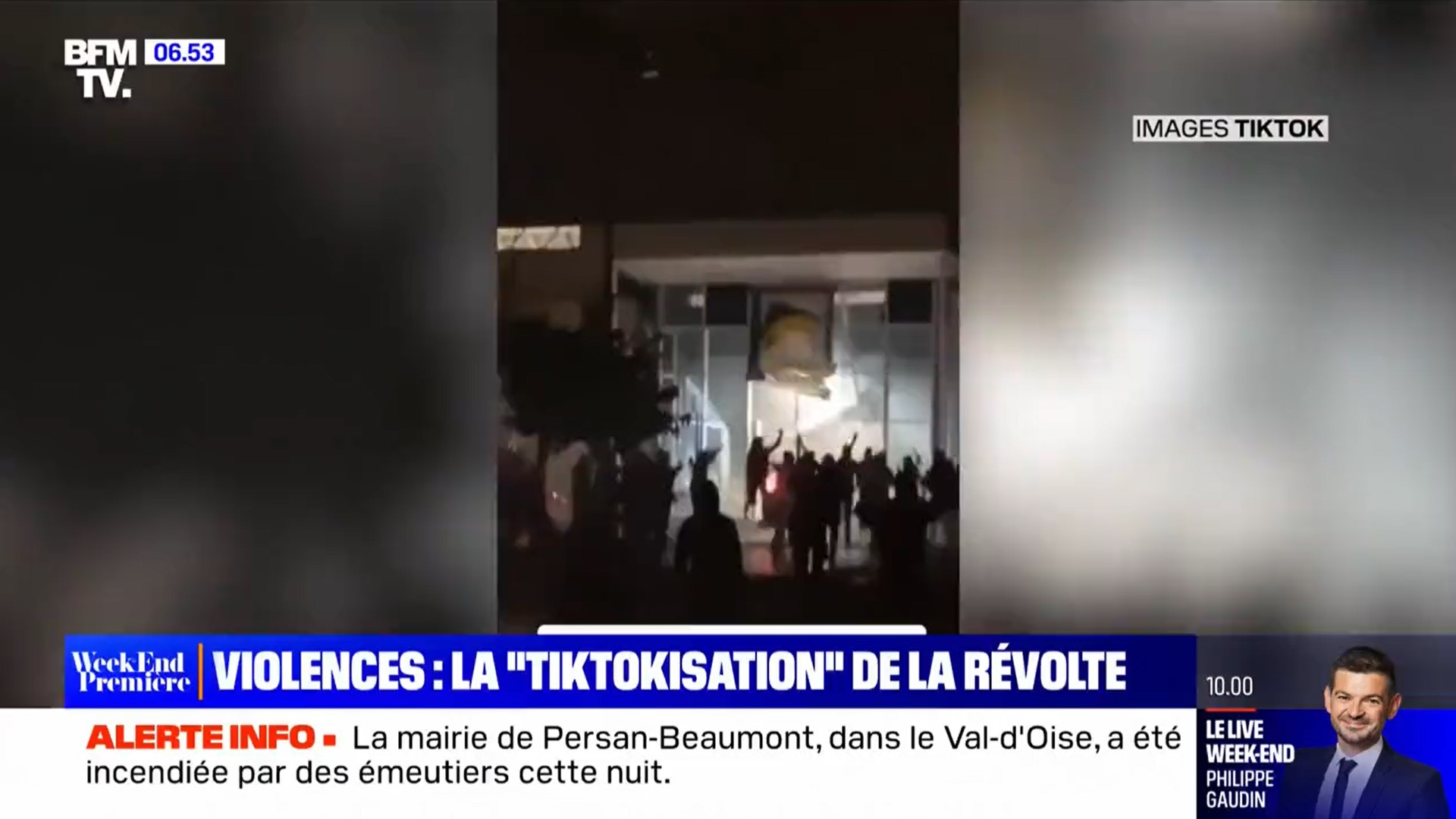 Gérald Darmanin and Jean-Noël Barrot met with representatives from Snapchat, TikTok, Meta, and Twitter.  The government asks them to remove violent content